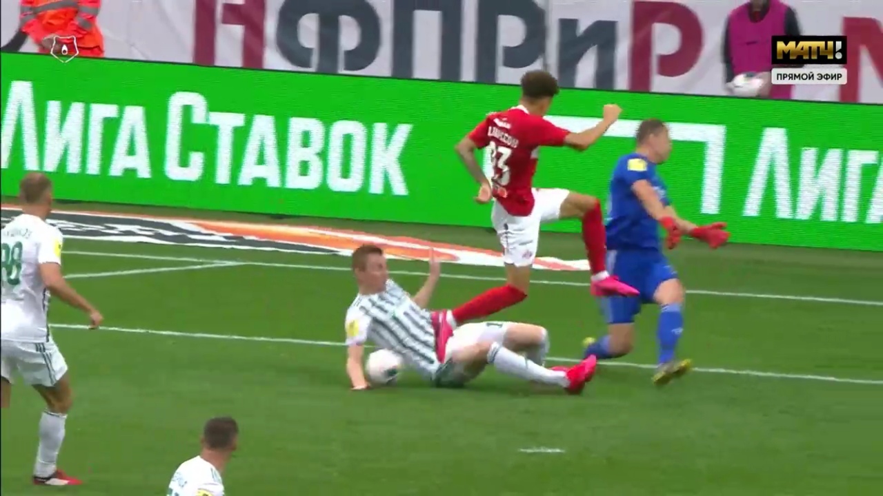 Спартак - Ахмат, 3:0. Рука Семенова в штрафной